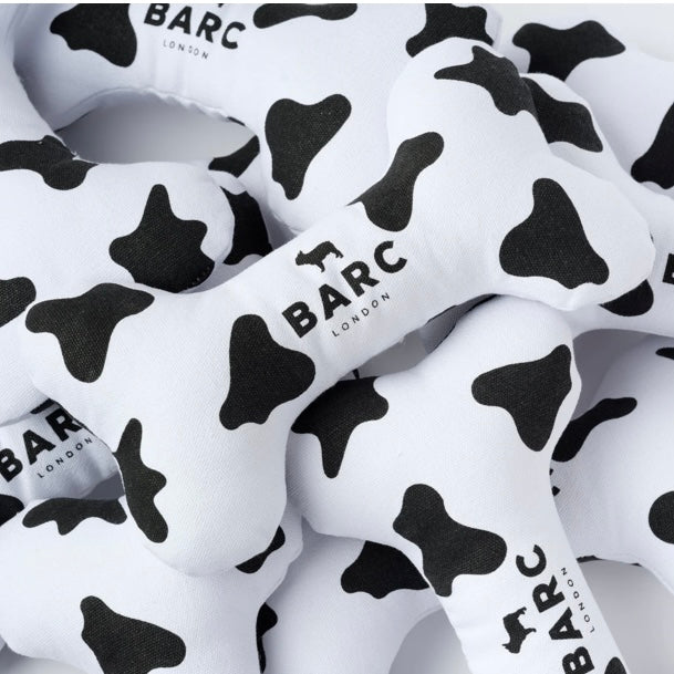 Cow Squeaky Dog Bone Toy