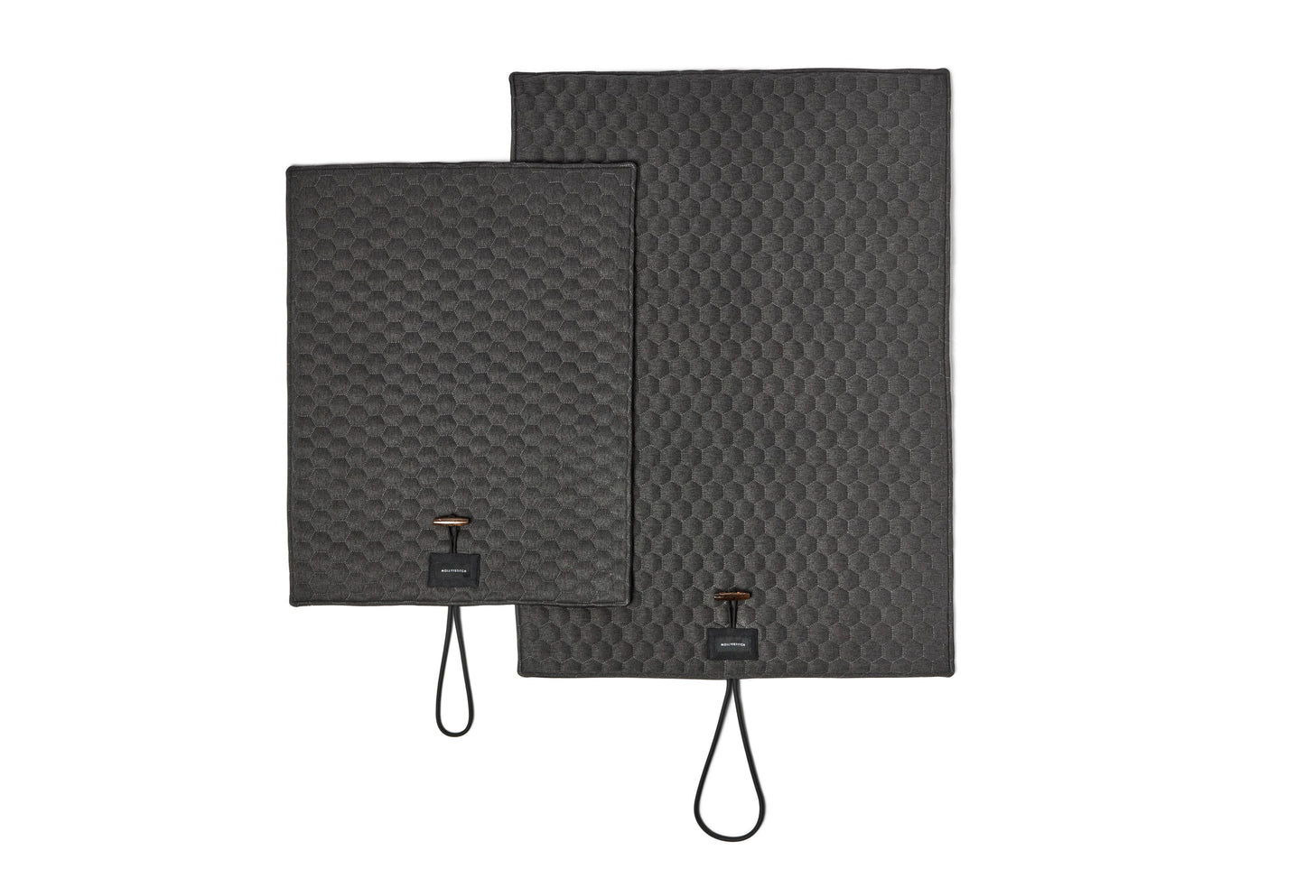 Honeycomb dog travel mat Black