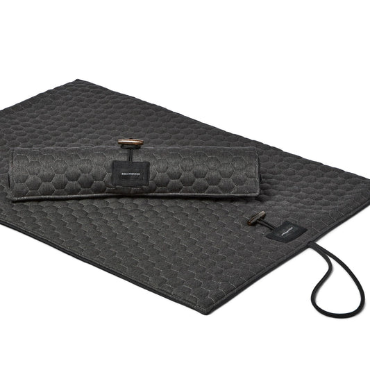 Honeycomb dog travel mat Black