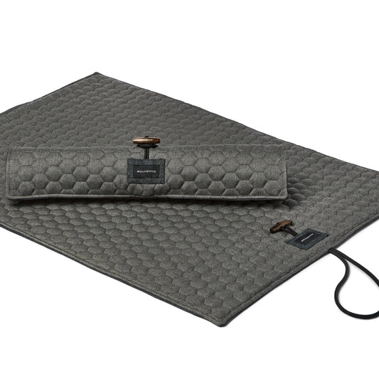 Honeycomb dog travel mat Grey