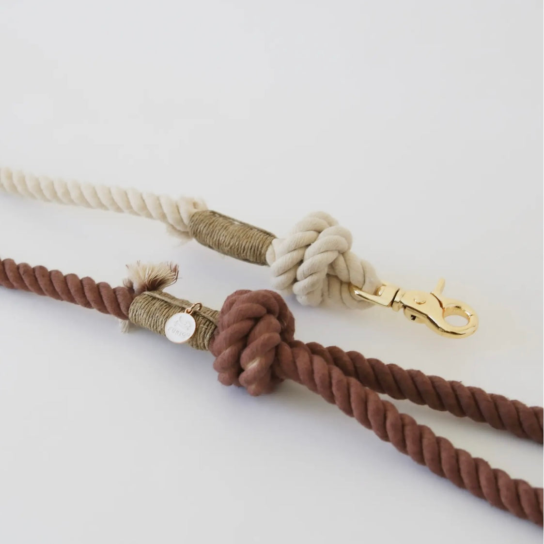 Freihändige Hundeleine aus Seil, Café con leche