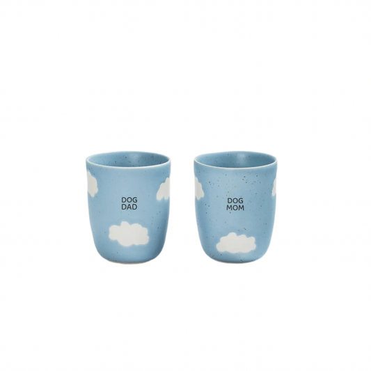 Cloud Medium Cup 220ml Dog Mom & Dad 2 Pieces