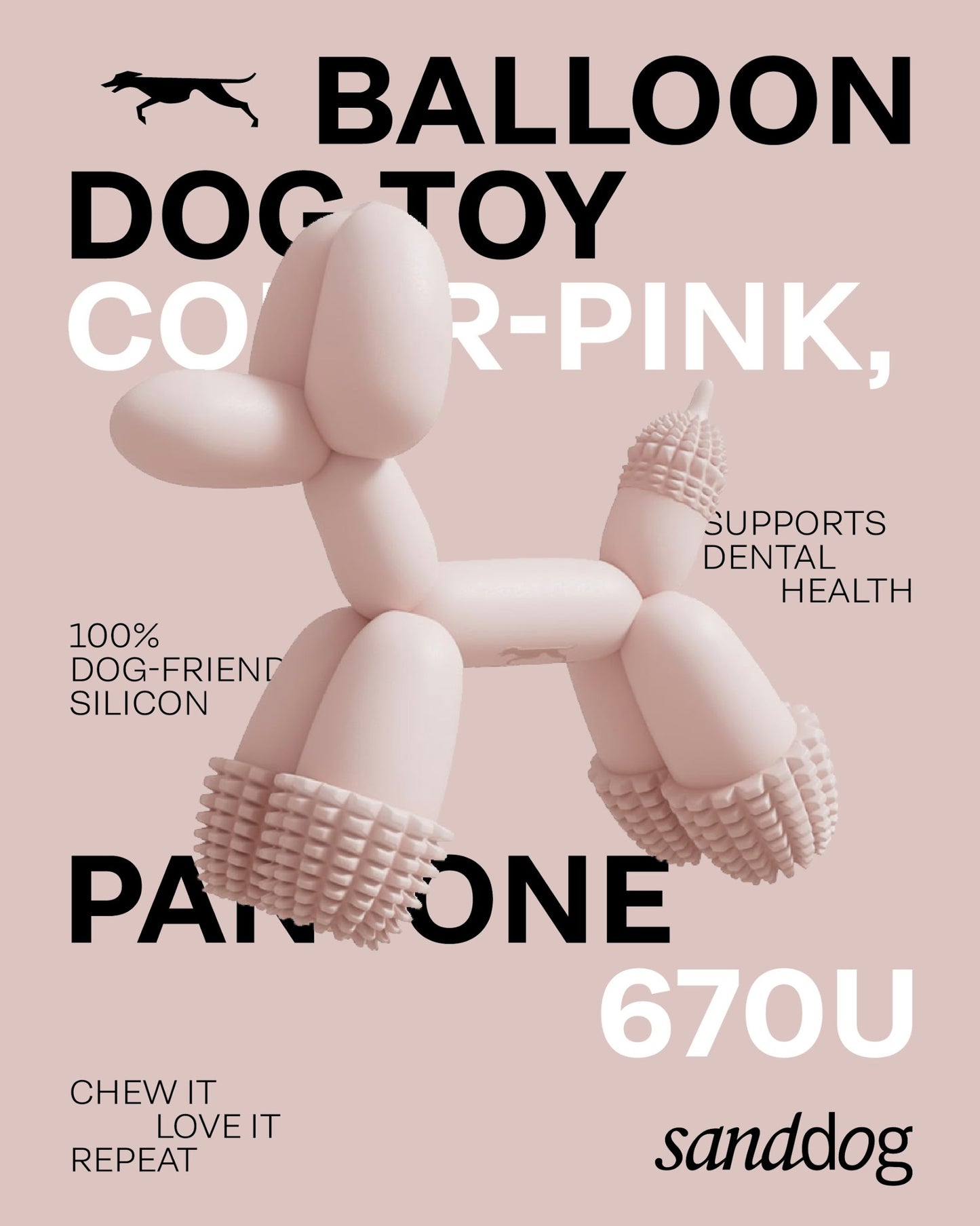 Balloon Dog toy pink