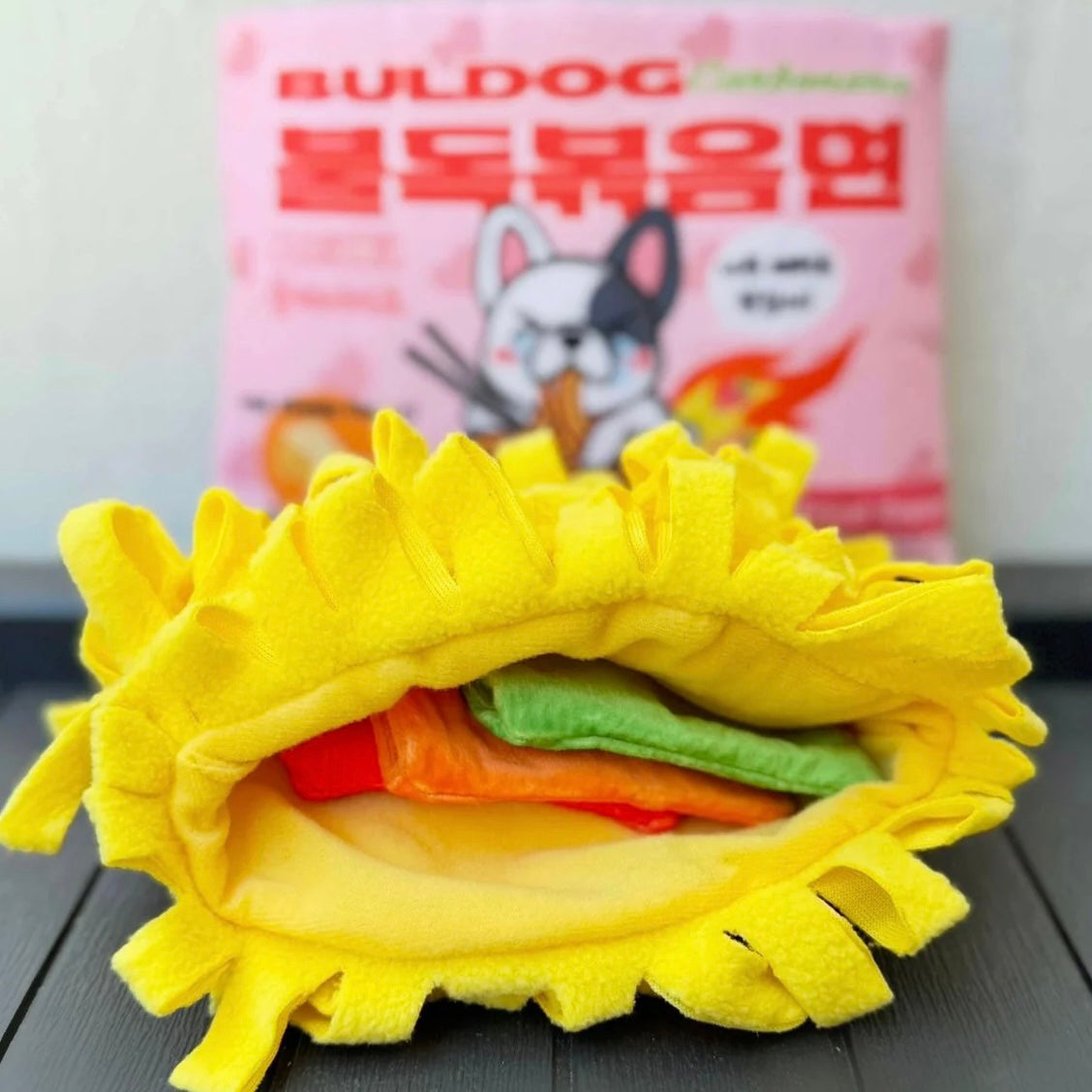 Bul-dog Ramen Noodles Dog Toy