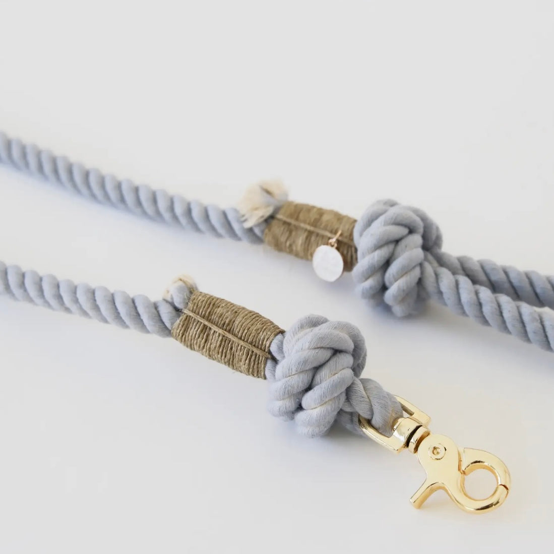 Hands Free Hundeleine aus Seil, Herbstblau