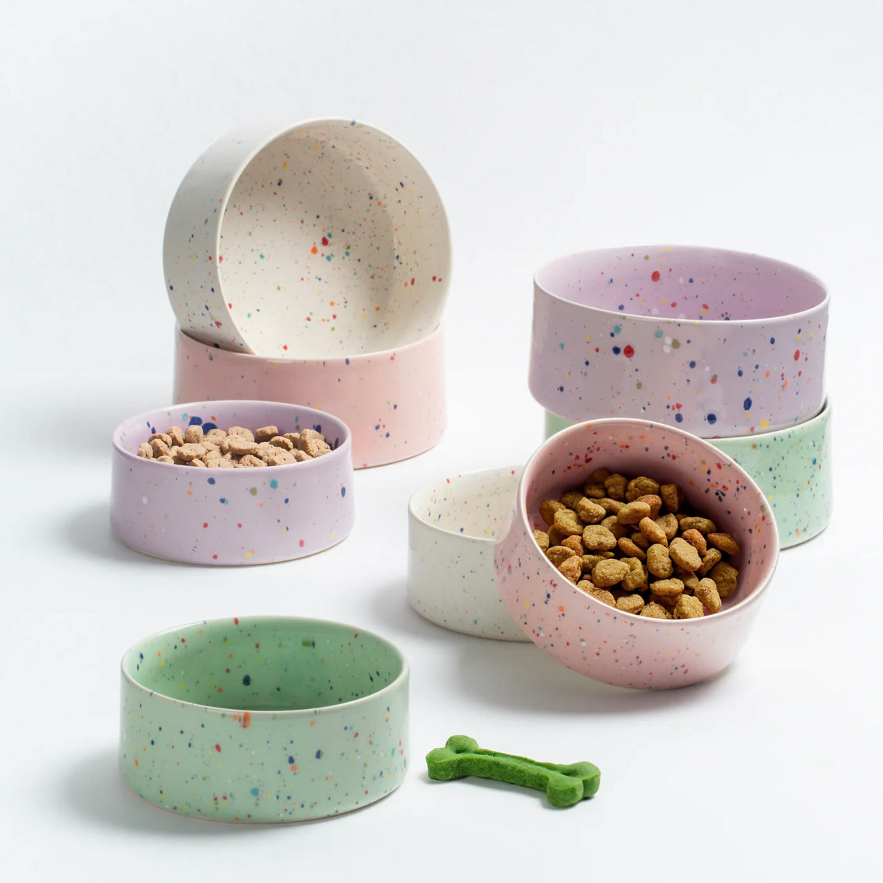 New Party Pet Bowl set of 2 Lilac