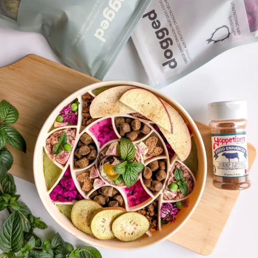 circulo slow feeder bowl - buttercream