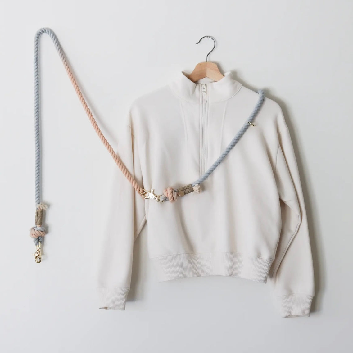 Freihändige Hundeleine aus Seil, Sonnenuntergangsorbet