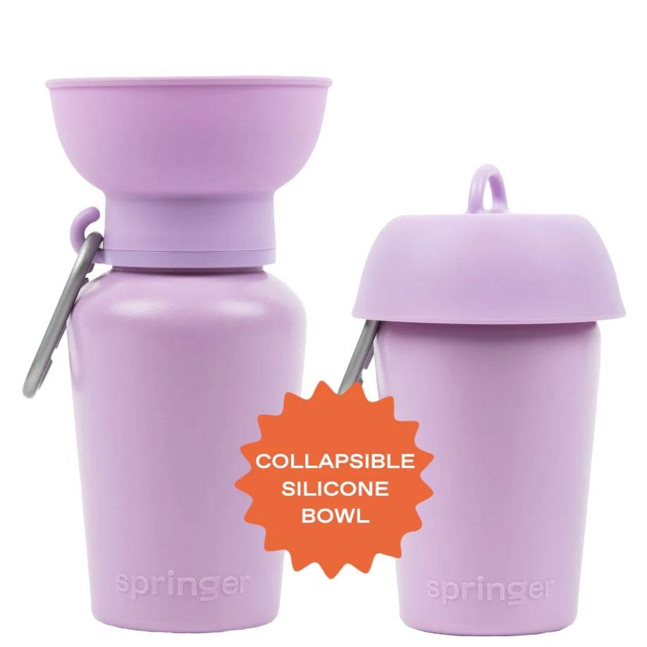 Flip travel bottle purple