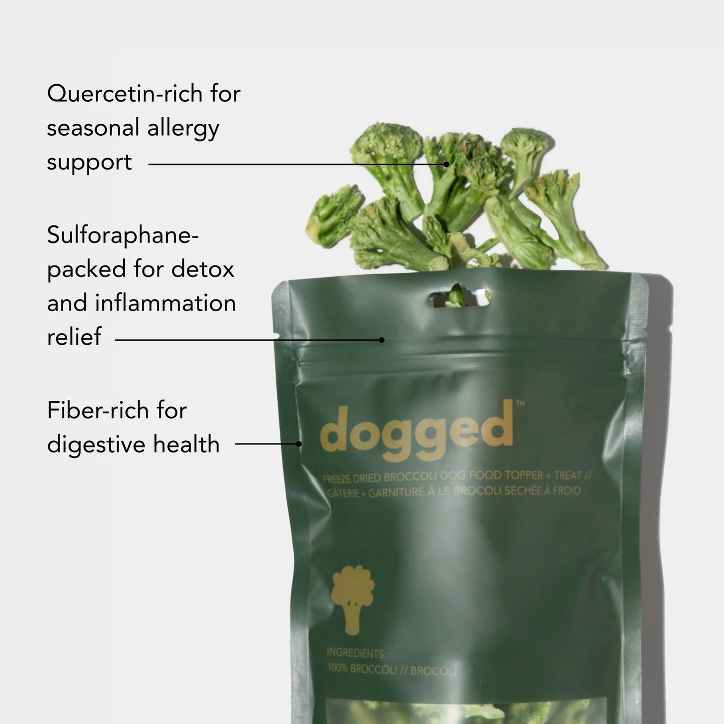 freeze dried broccoli topper