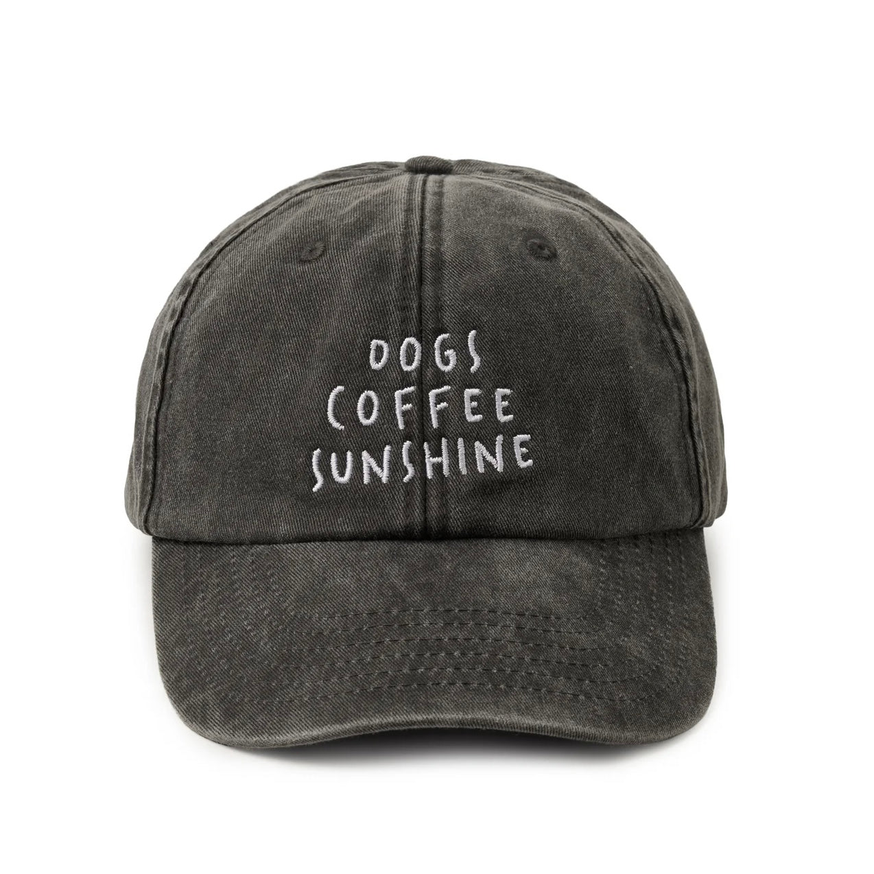 Cap Dogs Coffee Sunshine vintage black