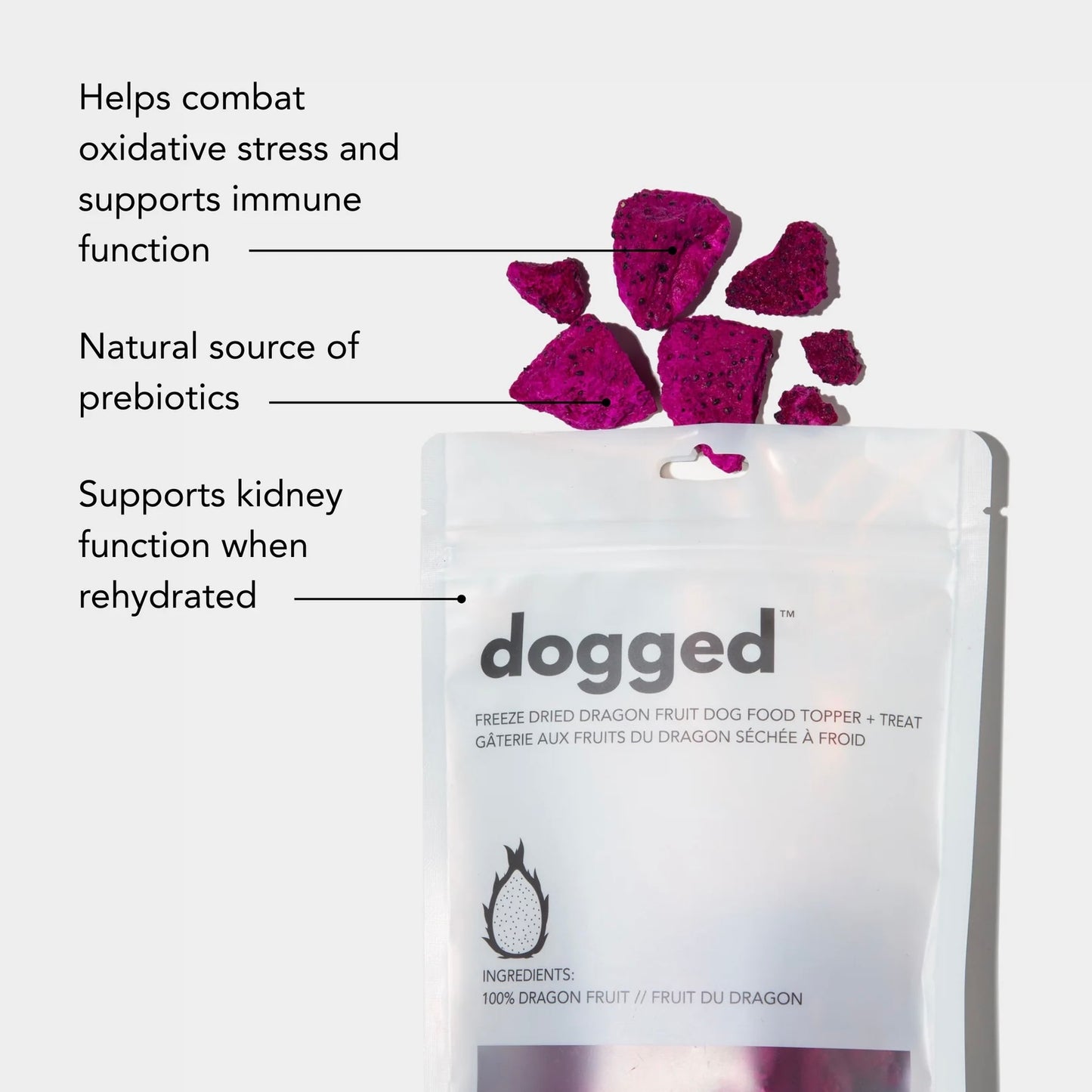 freeze dried dragon fruit topper