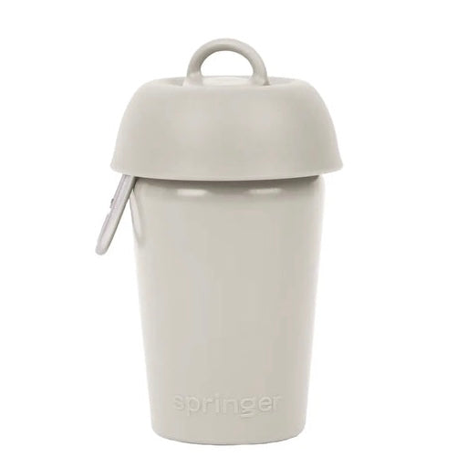 Flip travel bottle beige