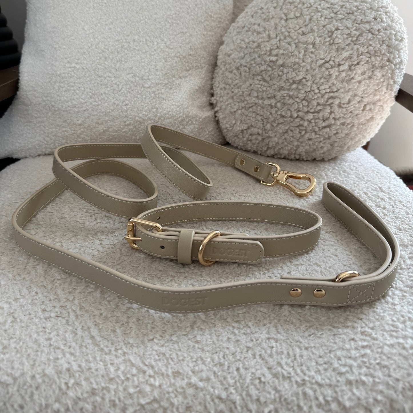 Dog Leash - beige