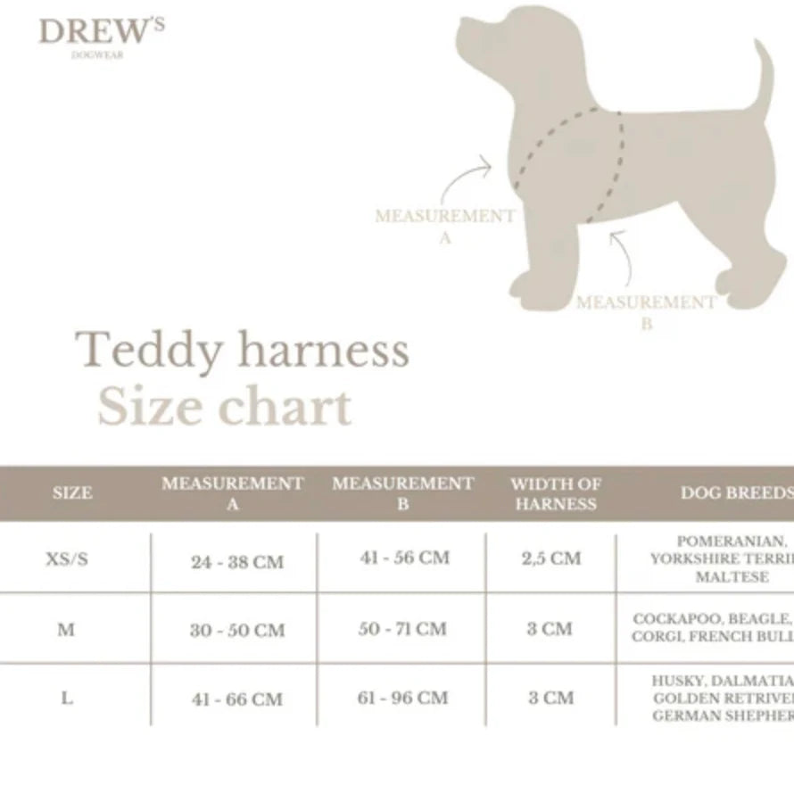 Teddy Beige - Dog harness