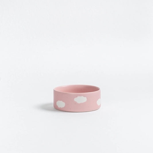 Pink Cloud Pet Bowl 2 Pieces Set