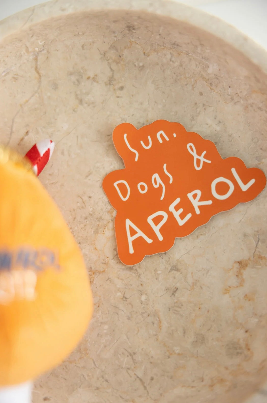 Vinyl Sticker "Sun, Dogs & Aperol" Soft Touch