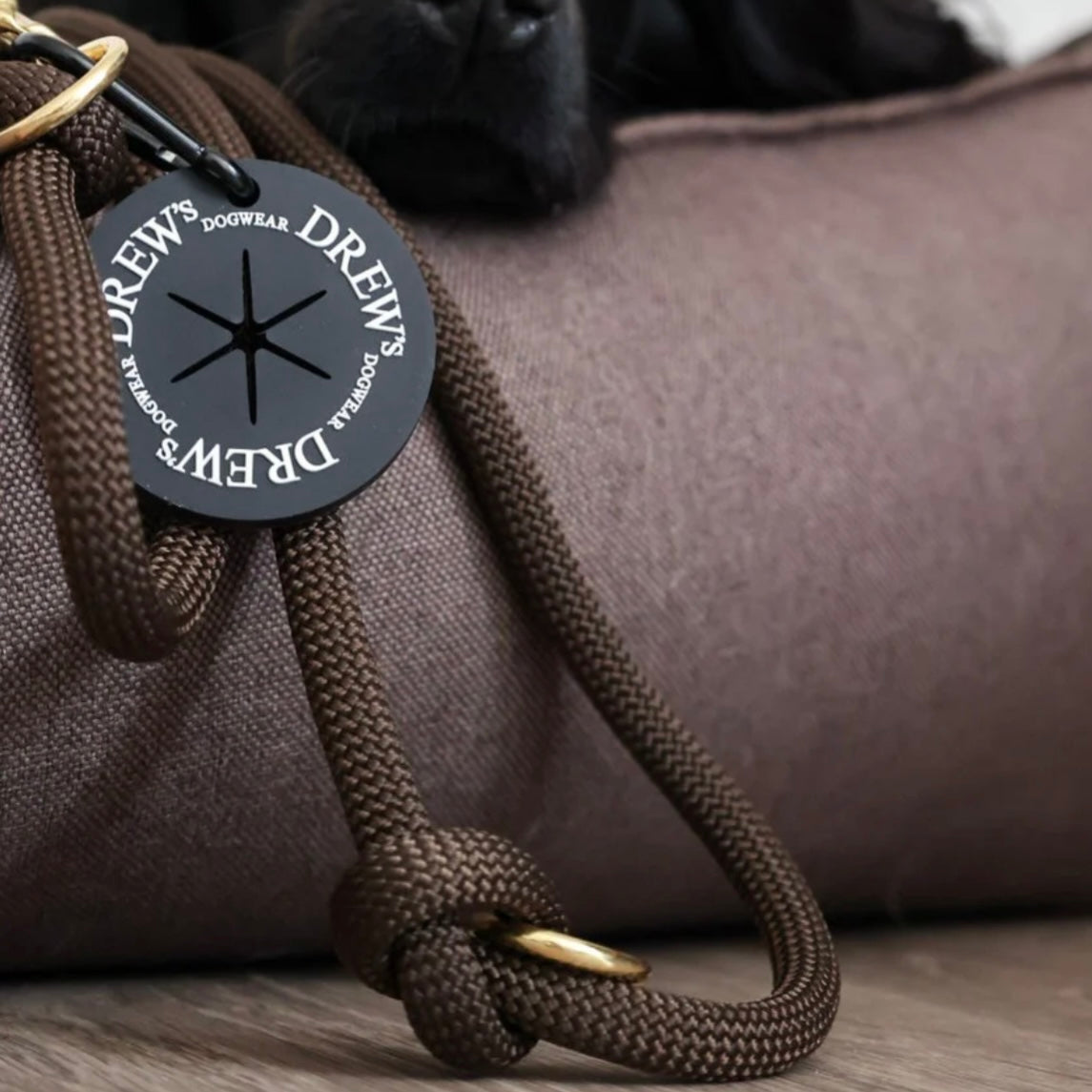 Dog Leash espresso brown