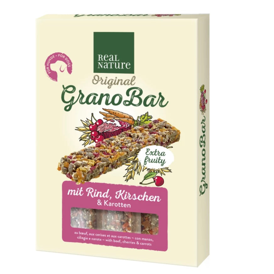 Grano Bar Beef, cherries and carrot 100g