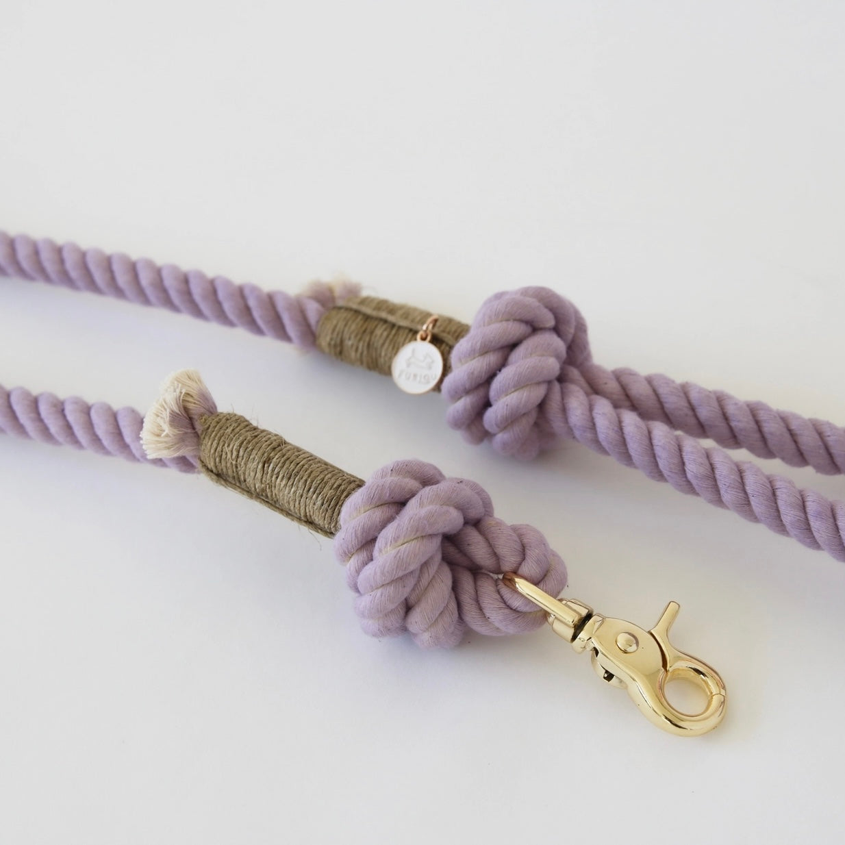 Hands Free Dog Rope Leash lavender fields