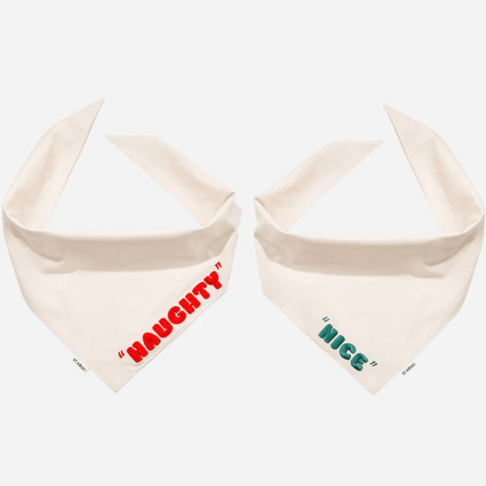 PRE ORDER Christmas dog bandana naughty nice