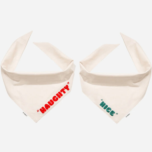 PRE ORDER Christmas dog bandana naughty nice