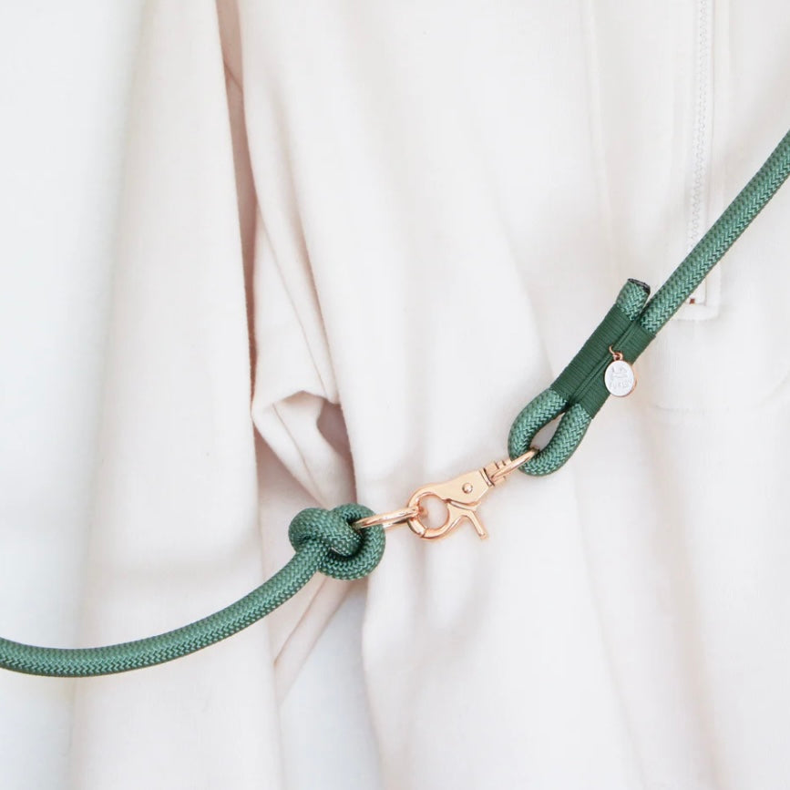 Hands Free Braided Leash Sage