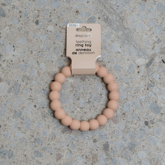 Aggressive Teething Ring Blush Pink