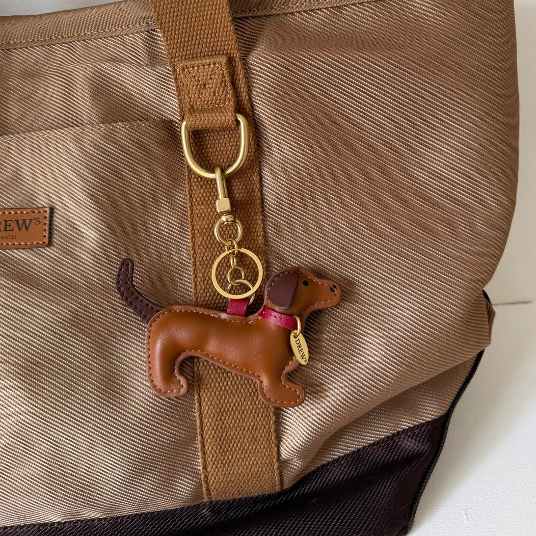 Bag charm dachshund Bordeaux