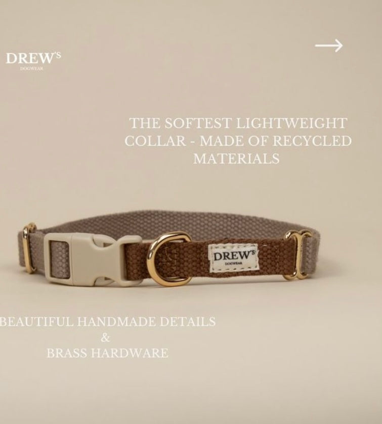 Cortado Dog Collar beige/brown