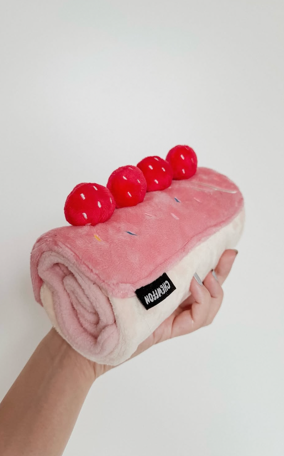 Strawberry Roll Cake Snuffle Toy