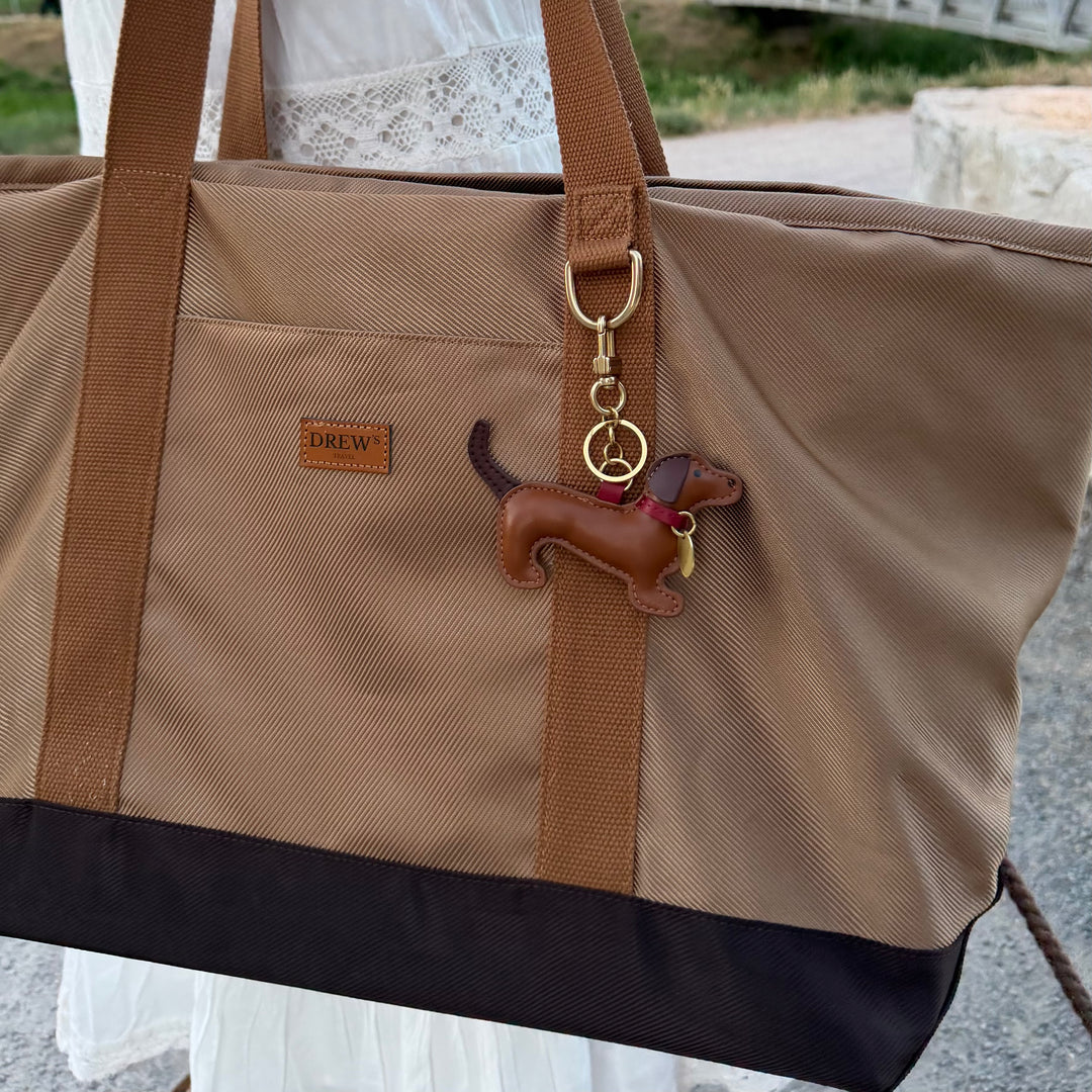 Bag charm dachshund Bordeaux