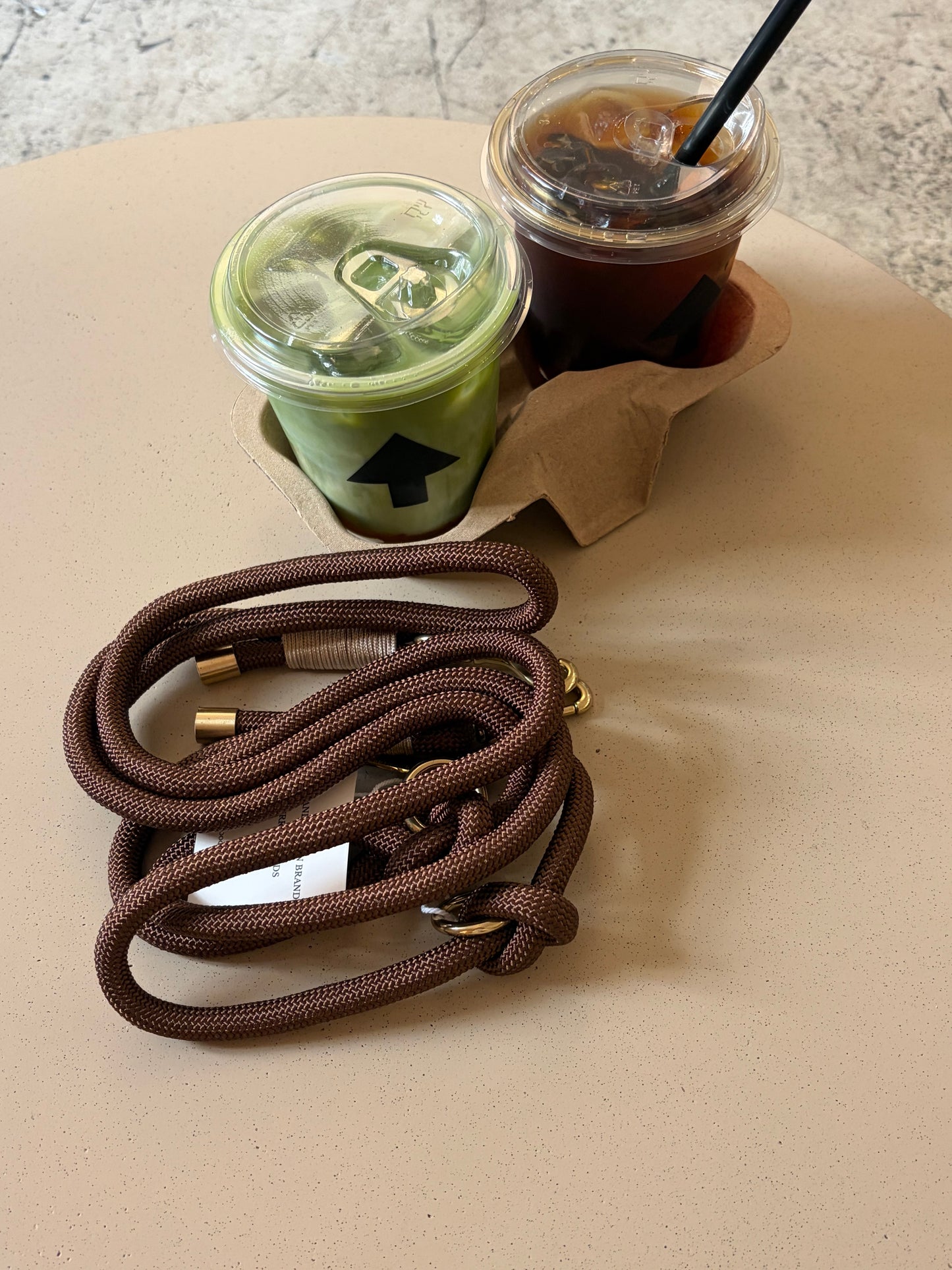 Dog Leash espresso brown