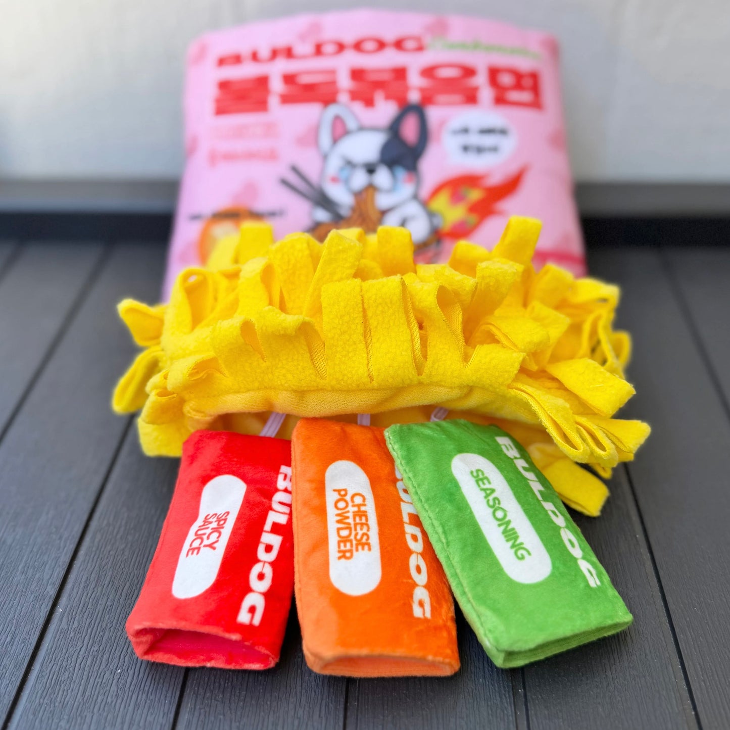 Bul-dog Ramen Noodles Dog Toy