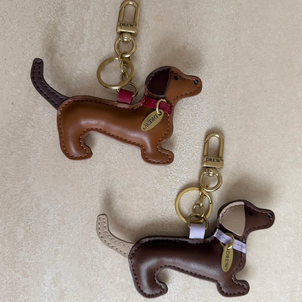 Bag charm dachshund Bordeaux