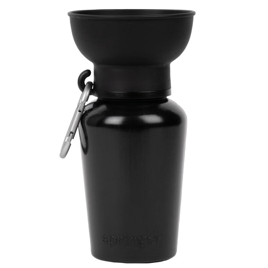 Flip travel bottle black