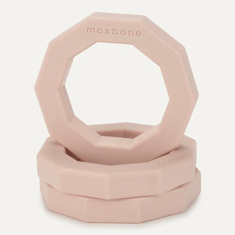 Decagon Rubber dog toy peach