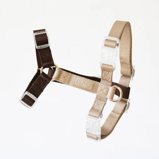 Brown and Tan Dog Harness