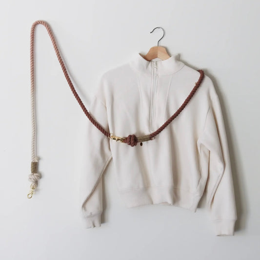 Freihändige Hundeleine aus Seil, Café con leche