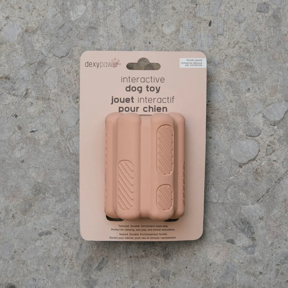Aggressive Teething & Enrichment Toy Blush Pink