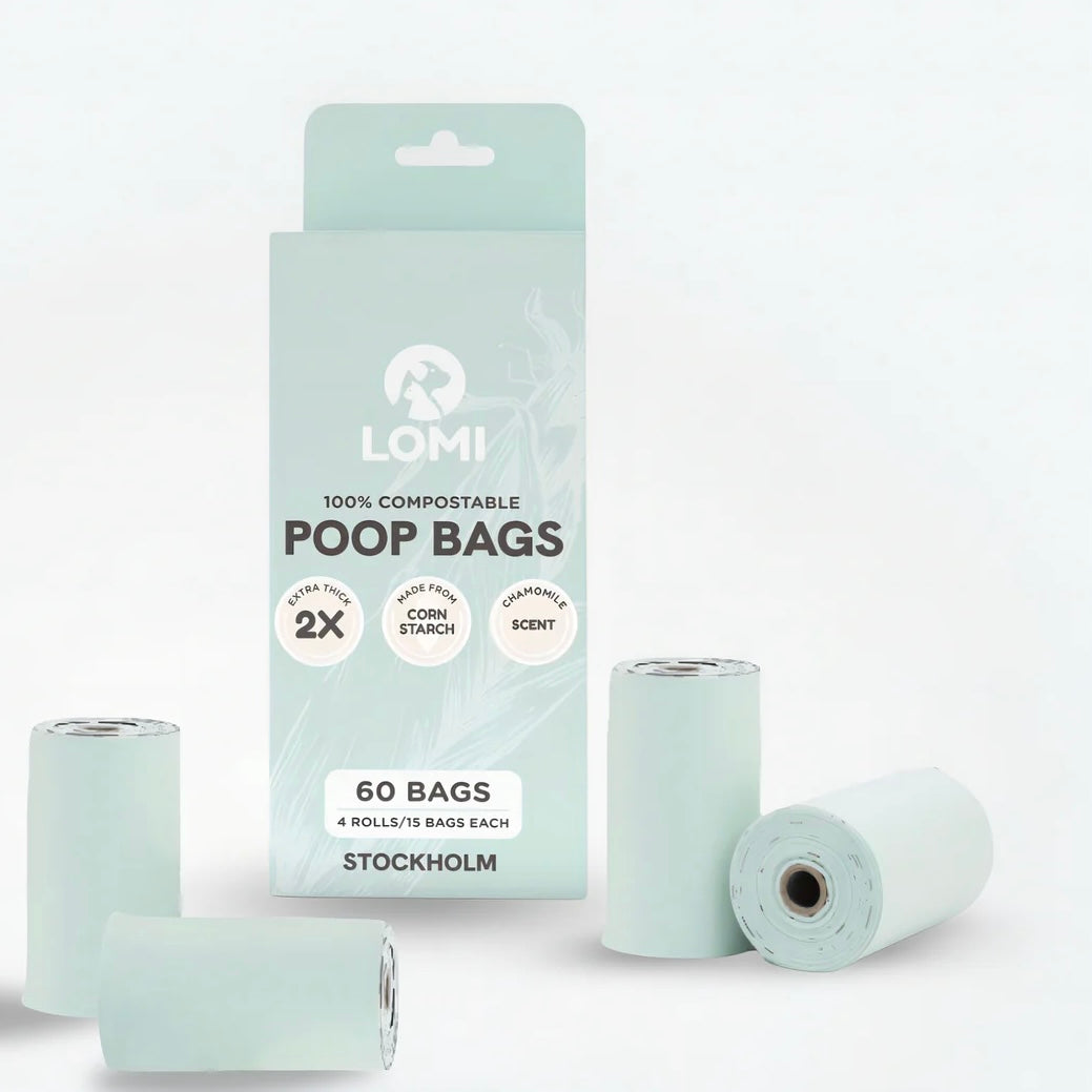 Environmentally friedly Dog poop bags 60pcs