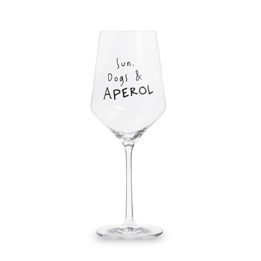 "Sun, Dogs & APEROL" Glass