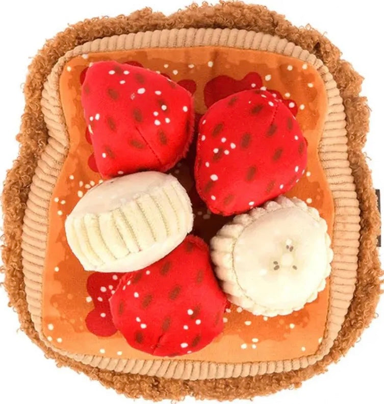 Thick 'N Fluffy French Toast Dog Toy