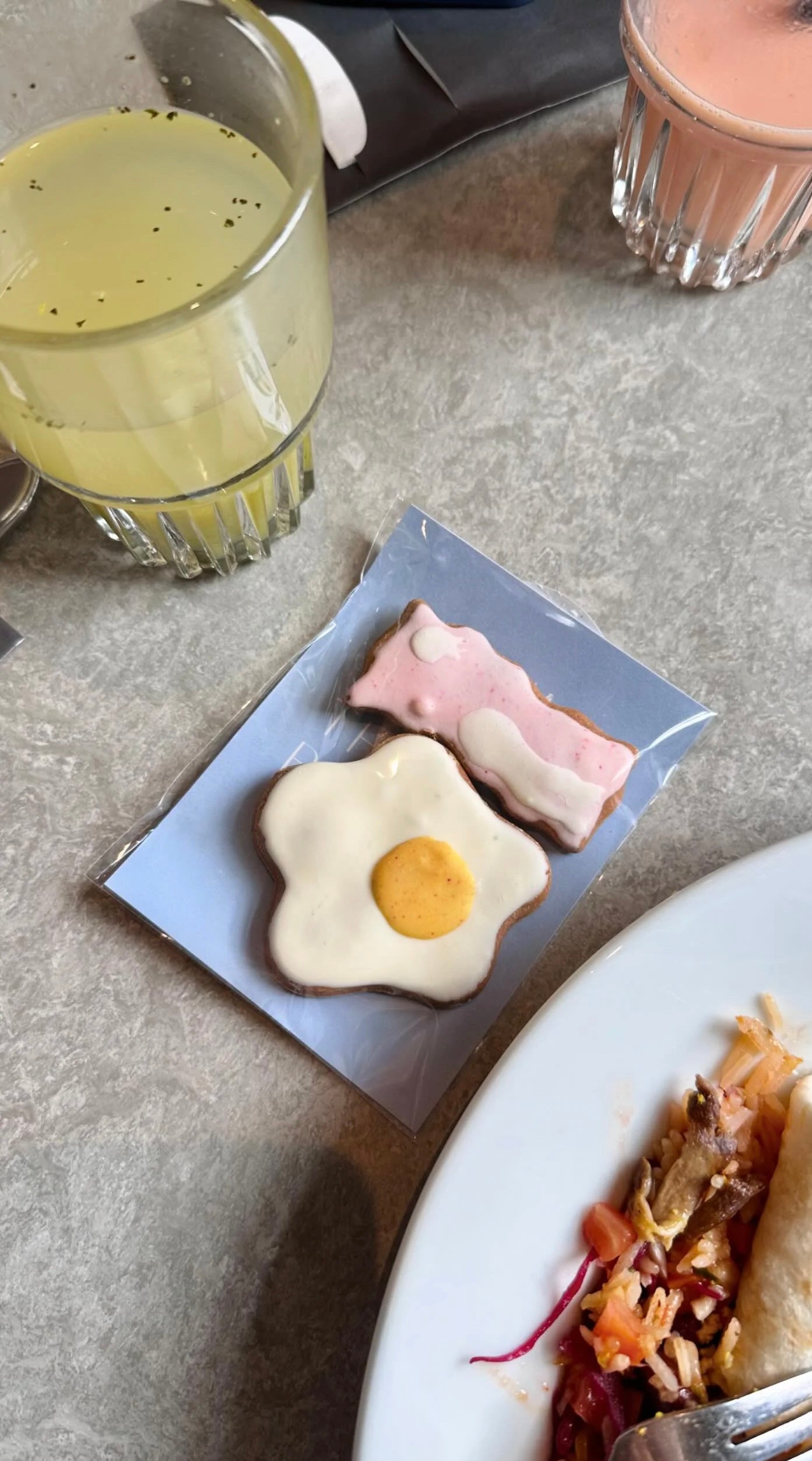 Breakfast is served homemade cookies