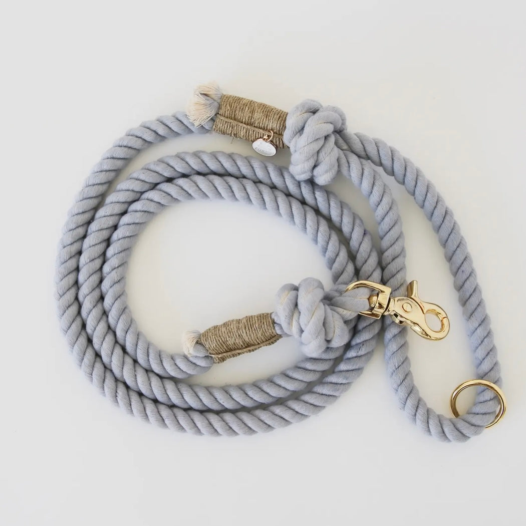 Hands Free Dog Rope Leash fall blue