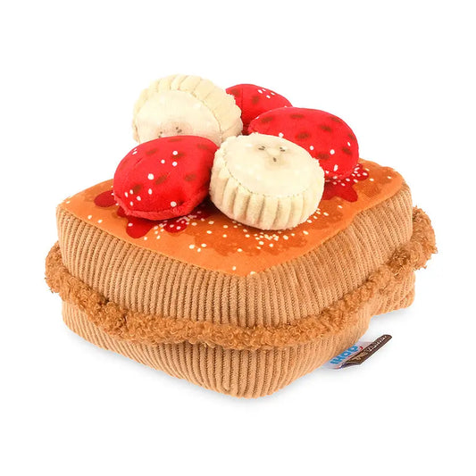 Thick 'N Fluffy French Toast Dog Toy