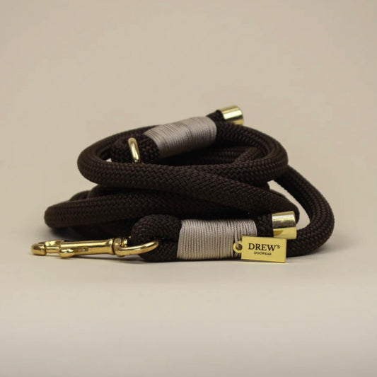 Dog Leash espresso brown