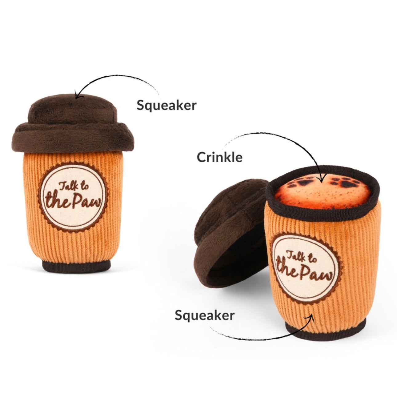 Plüschtier Kaffee zum Mitnehmen