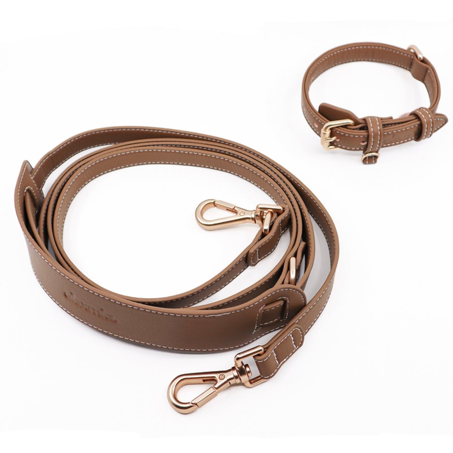 Set of Collar & Leash Golden Hour