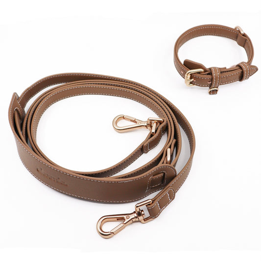 Set of Collar & Leash Golden Hour